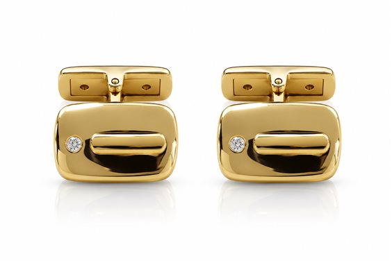 Gemelli Cianfrone Gioielli Uomo in Oro Diamante 0.02 Ct GEOR-17-198 - GEOR-17-198